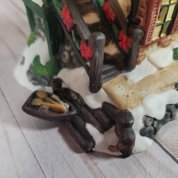 Grandeur Noel Ceramic Christmas Village Red River Restaurant - Picture 5 of 9